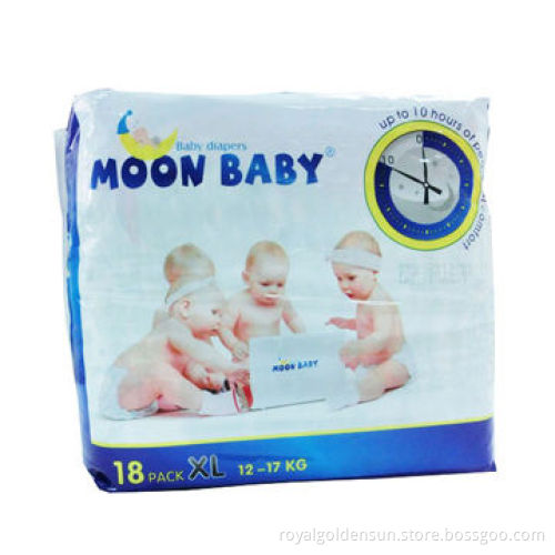 disposable baby diapers with hook-and-loop tapes and nonwoven backsheet, with pretty good quality